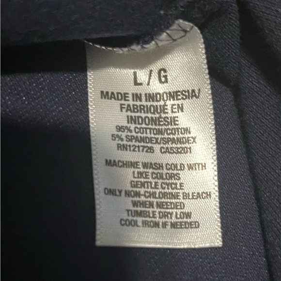 Nwt Aeropostale Juniors Pique Uniform Polo Solid Navy Blue Large Back to School - Picture 14 of 16